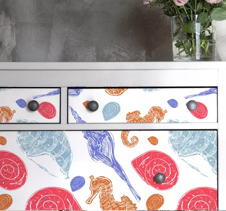 Žuvies lipdukas spalvingiems jūros gyvūnams - „Tenstickers“