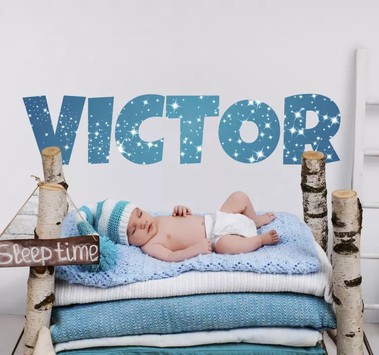 Žvaigždučių pritaikomas sienos lipdukas - „Tenstickers“