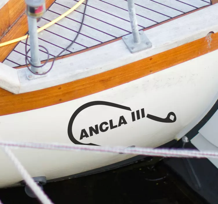 Žvejų kabliukas asmeninis lipdukas sienas - „Tenstickers“