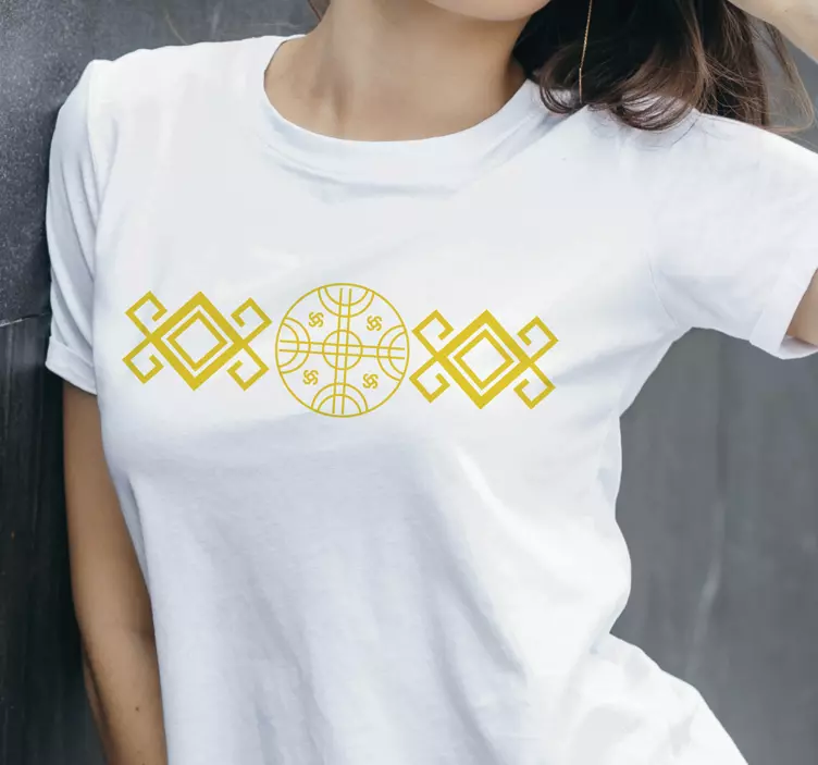 Raudonojo mapučio stiliaus marškiniai - „Tenstickers“