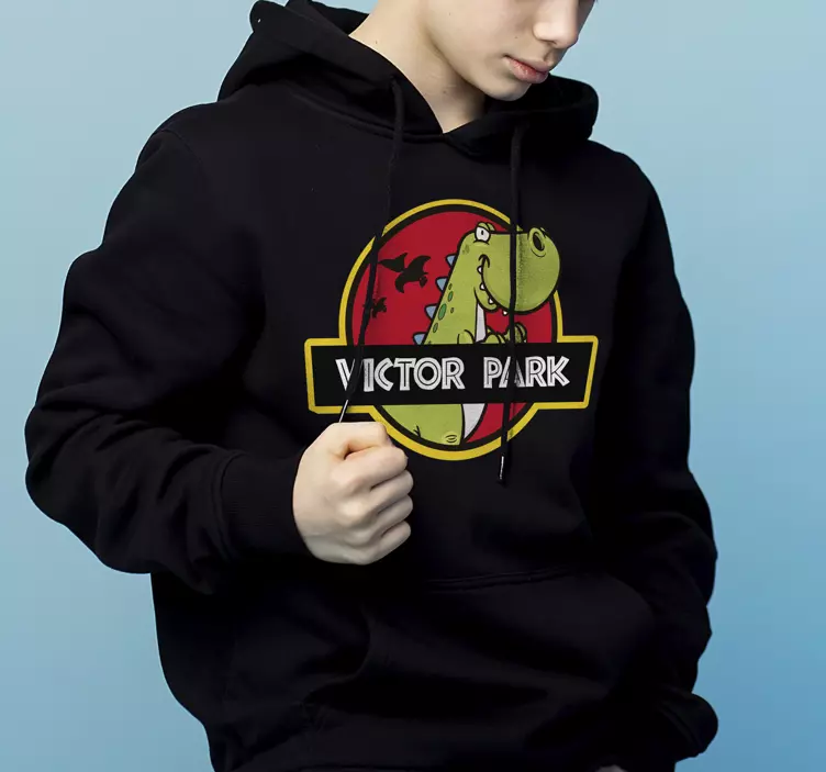 Jurassic park dinozaurų vaikų marškinėliai su pavadinimu - „Tenstickers“