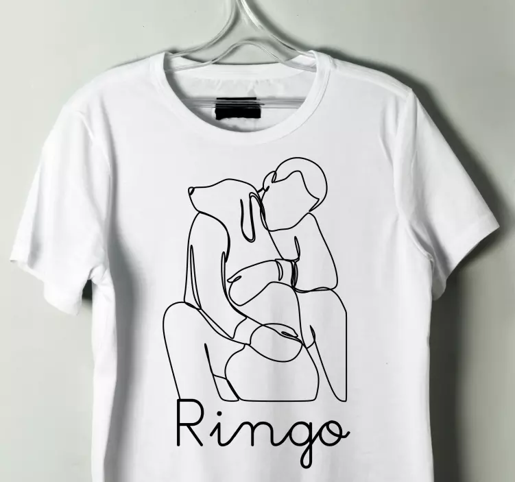 Ryšys su šunimi su vardu marškiniai - „Tenstickers“