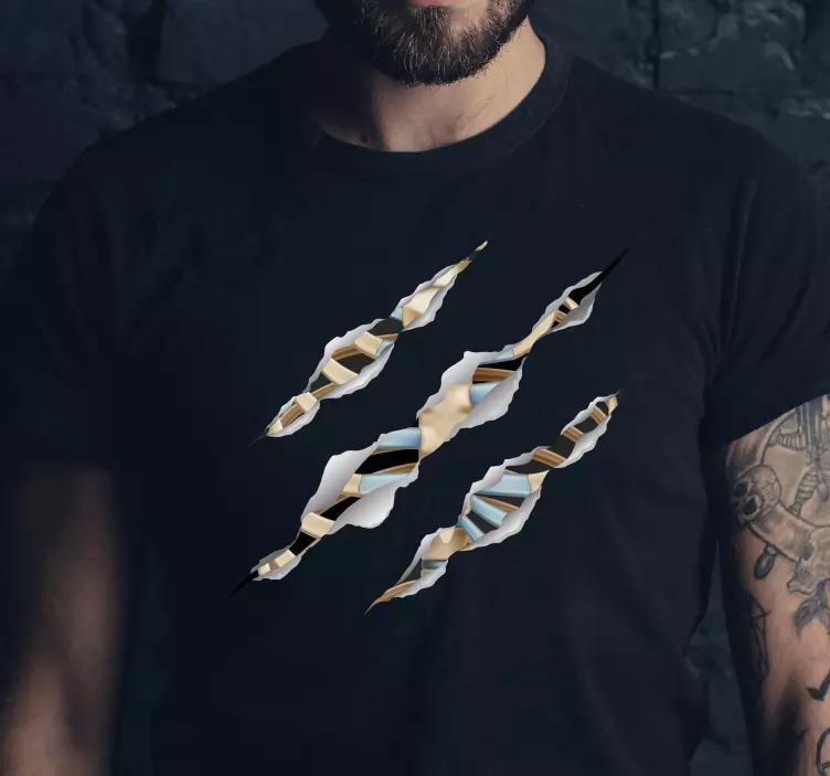 Skeleto šonkaulių halloween marškinių lipdukas - „Tenstickers“