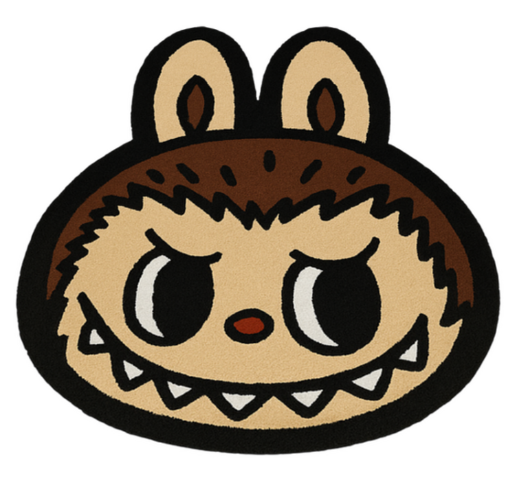 Klasikinis rudasis labubu vinilinis kilimėlis - „Tenstickers“