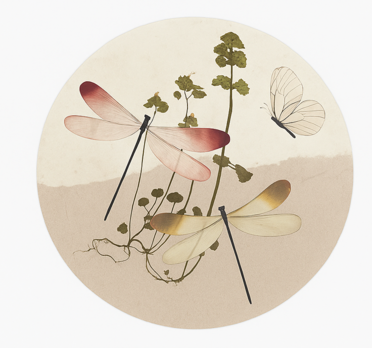 Presuoto gamtos koliažas valgomosios kambario kilimas - „Tenstickers“