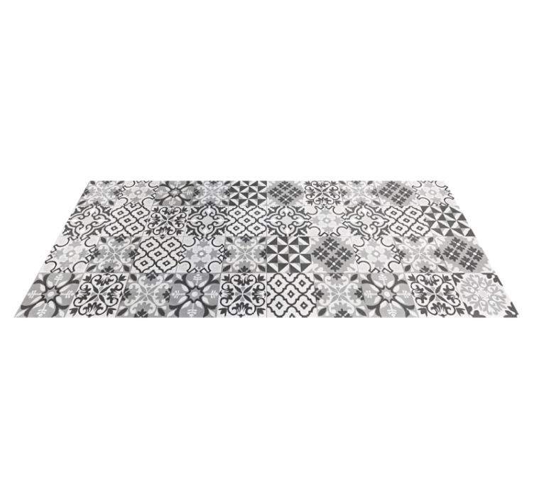 Crearreda gris vinyliniai kilimas su plytelių imitacija - „Tenstickers“