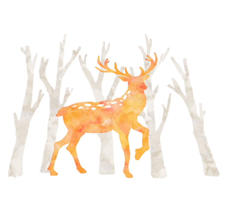 Gyvūnų vinilo kilimėlis elnių žiemos stilius - „Tenstickers“