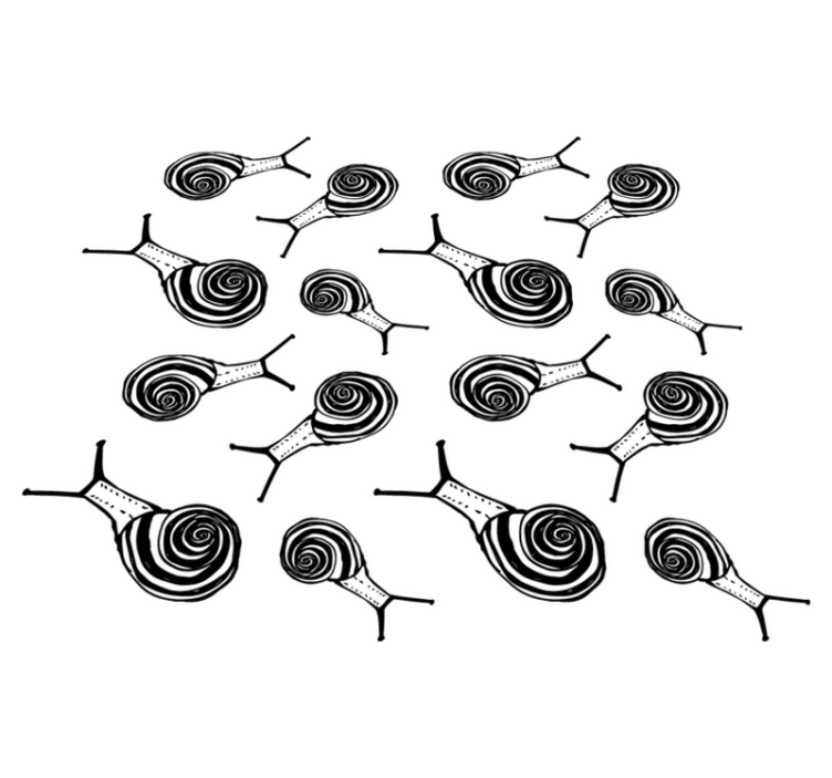 Gyvūnų vinilo kilimėlis sraigių rinkinys - „Tenstickers“