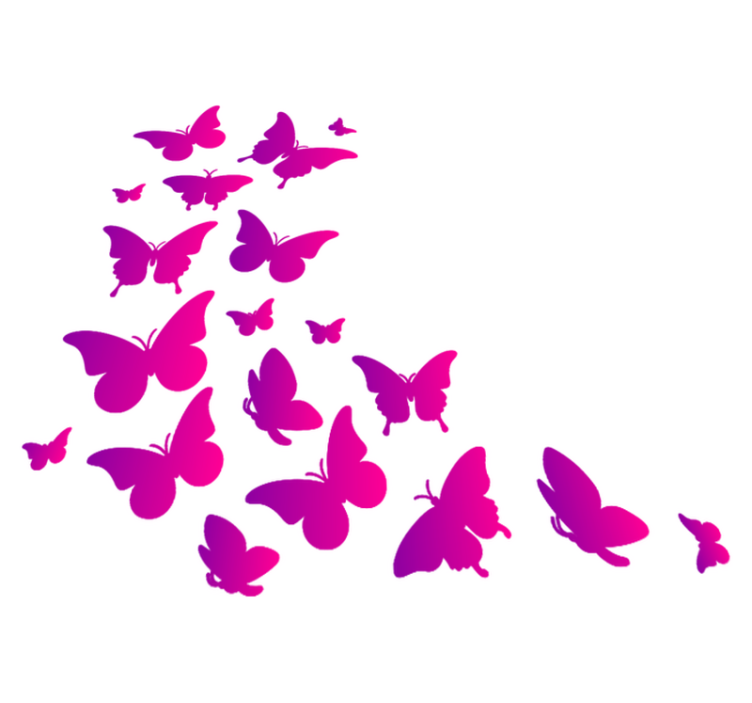 Gyvūnų vinilo kilimėlis lango drugelis - „Tenstickers“