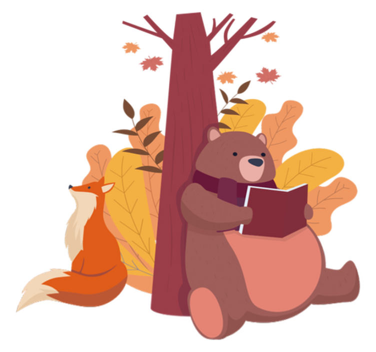 Gyvūnų vinilo kilimėlis medis su gyvūnais - „Tenstickers“