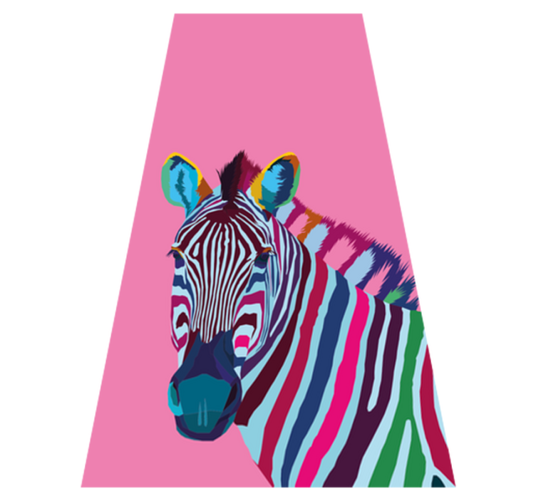 Gyvūnų vinilo kilimėlis zebra pop meno iphone - „Tenstickers“