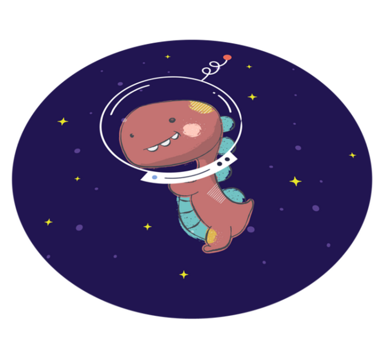 Gyvūnų vinilo kilimėlis kosminis t-reksas - „Tenstickers“