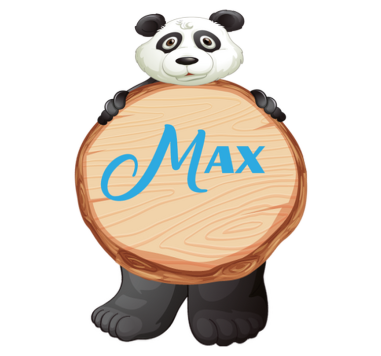 Gyvūnų vinilo kilimėlis su pavadinimu panda - „Tenstickers“