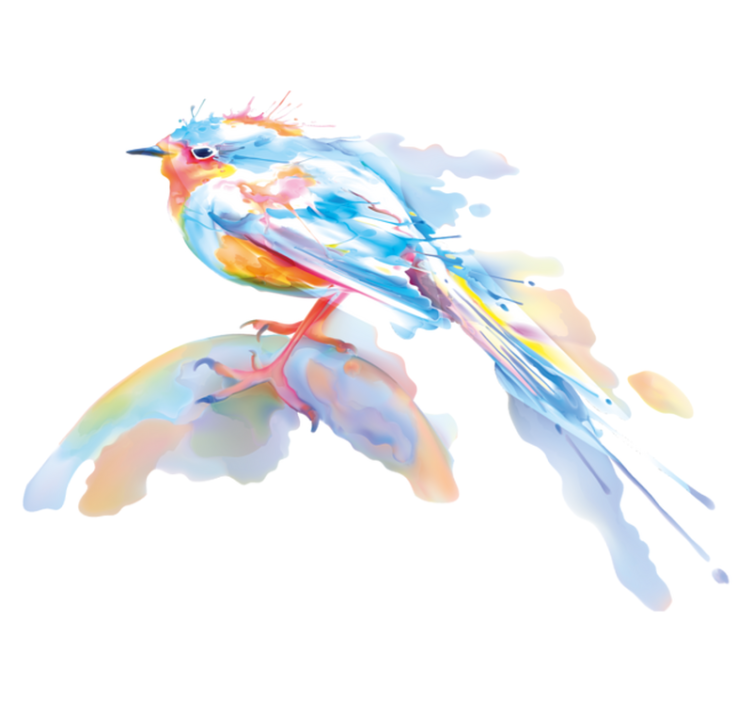 Paukščių purškimo gyvūnų vinilo kilimėlis - „Tenstickers“