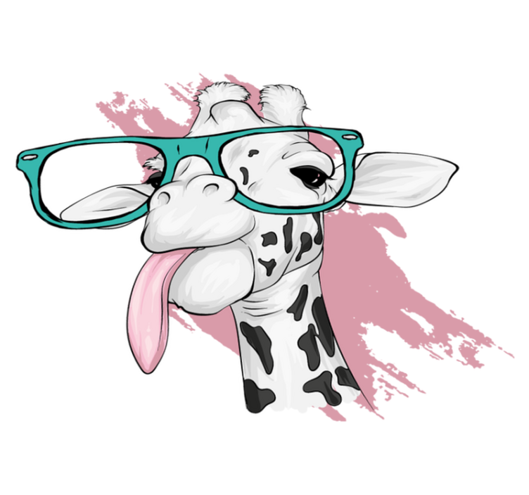 Gyvūnų vinilo kilimėlis Žirafos purslai - „Tenstickers“