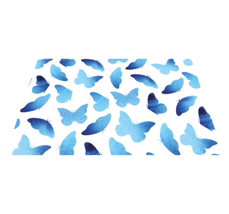 Gyvūnų vinilo kilimėlis nupiešti drugeliai - „Tenstickers“