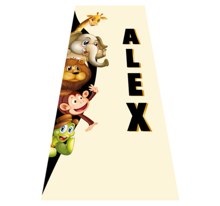 Gyvūnų vinilo kilimėlis 3d mieliems gyvūnams - „Tenstickers“