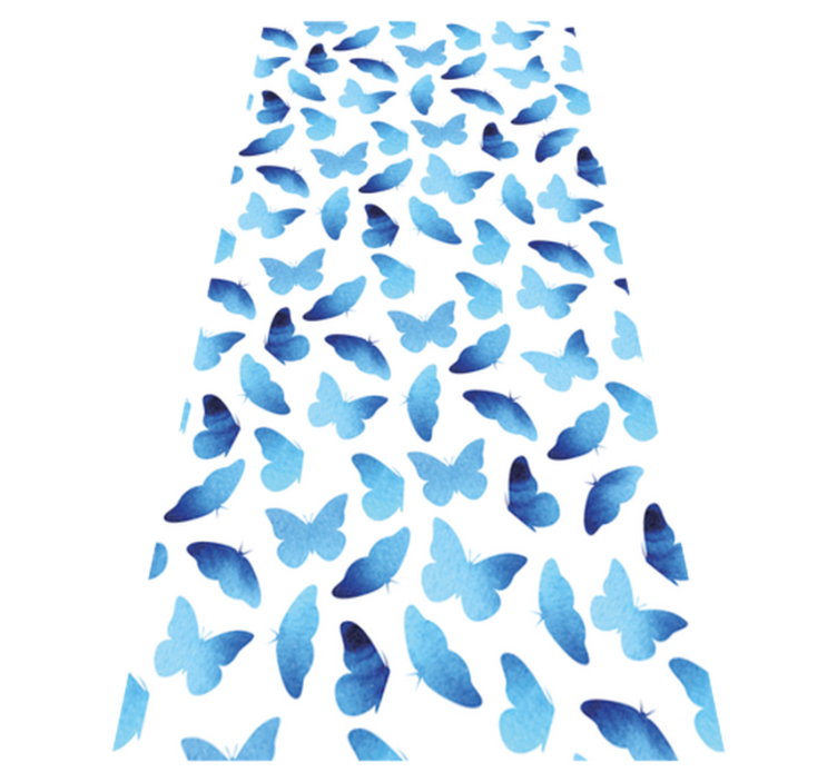 Gyvūnų vinilo kilimėlis dažyti drugeliai - „Tenstickers“