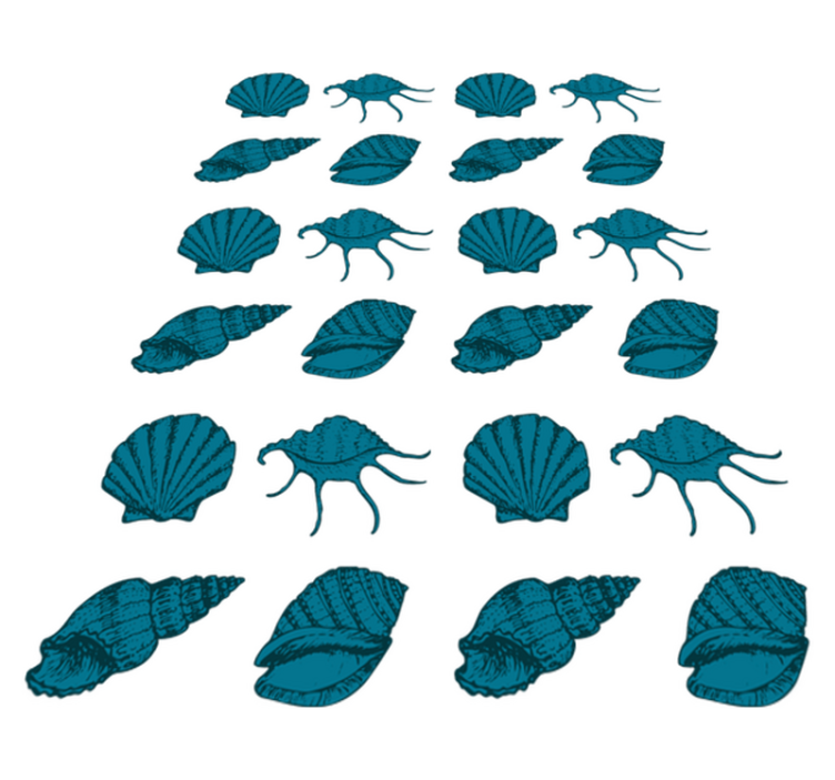 Gyvūnų vinilo kilimėlis kriauklių gyvūnai - „Tenstickers“