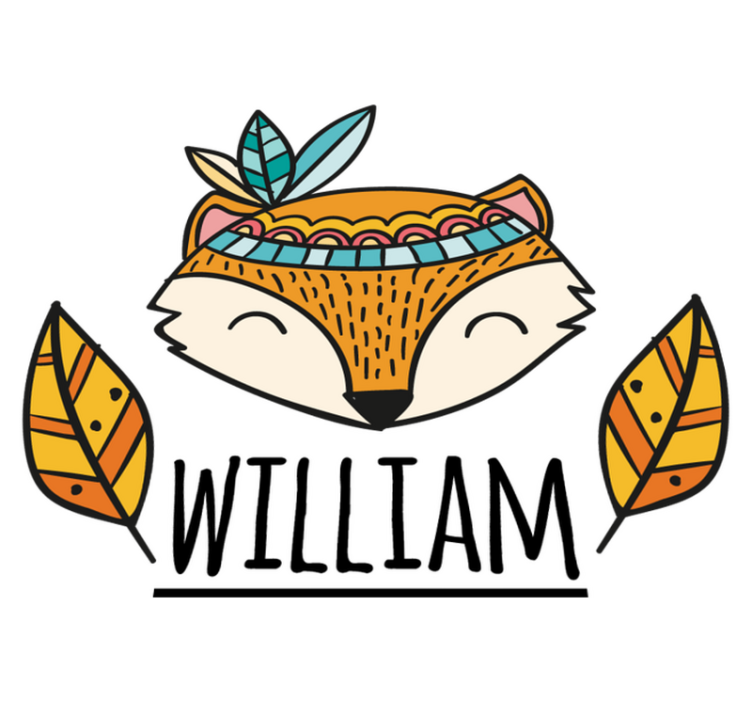 Gyvūnų vinilo kilimėlis su asmeniniu šiaurės lapinu - „Tenstickers“