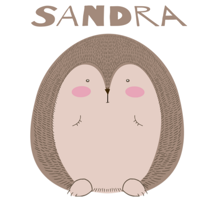 Gyvūnų vinilo kilimėlis su mielu ežiuku - „Tenstickers“