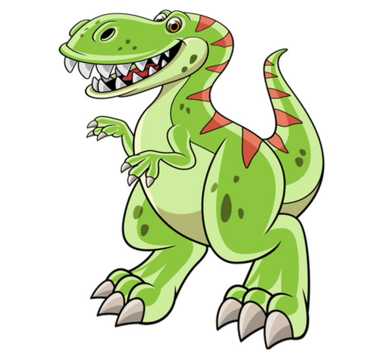 Gyvūnų vinilo kilimėlis su animaciniu tiranosauru rex - „Tenstickers“