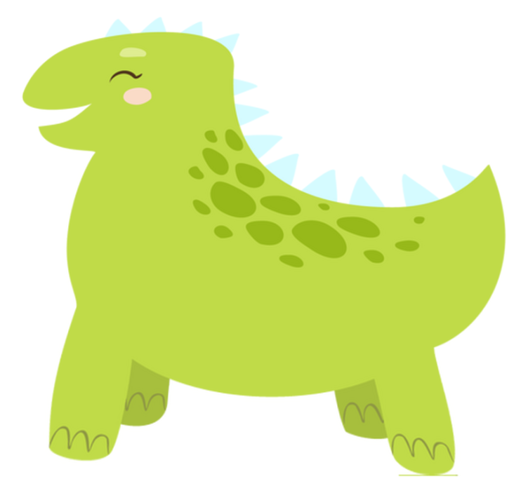 Gyvūnų vinilo kilimėlis laimingas dinozauras - „Tenstickers“