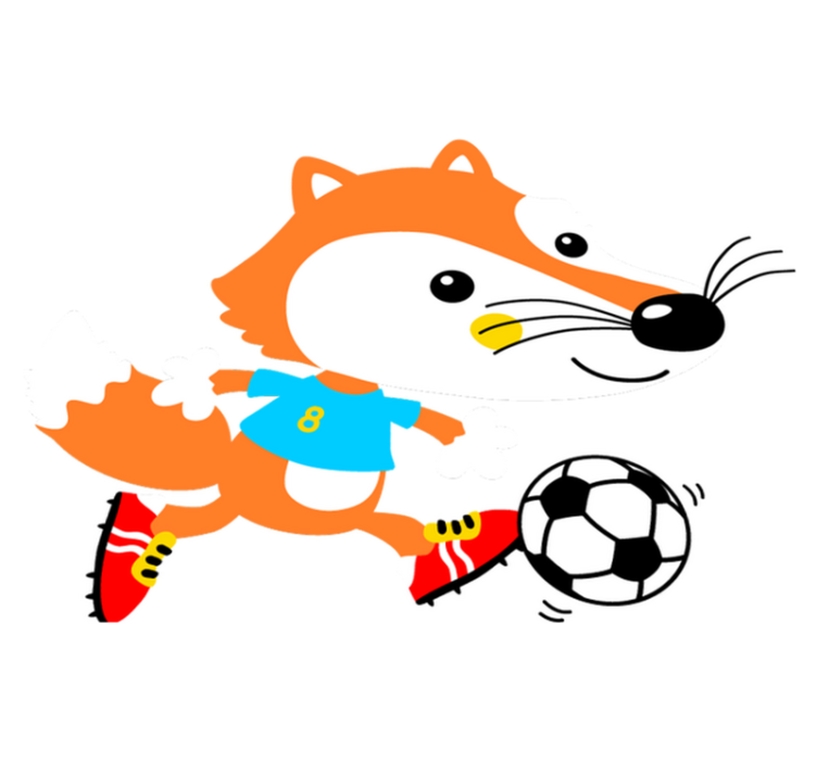 Gyvūnų vinilo kilimėlis su žaismingu lūšiu - „Tenstickers“