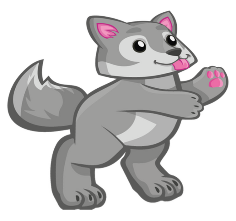 Gyvūnų vinilo kilimėlis Žaismingas šuniukas - „Tenstickers“