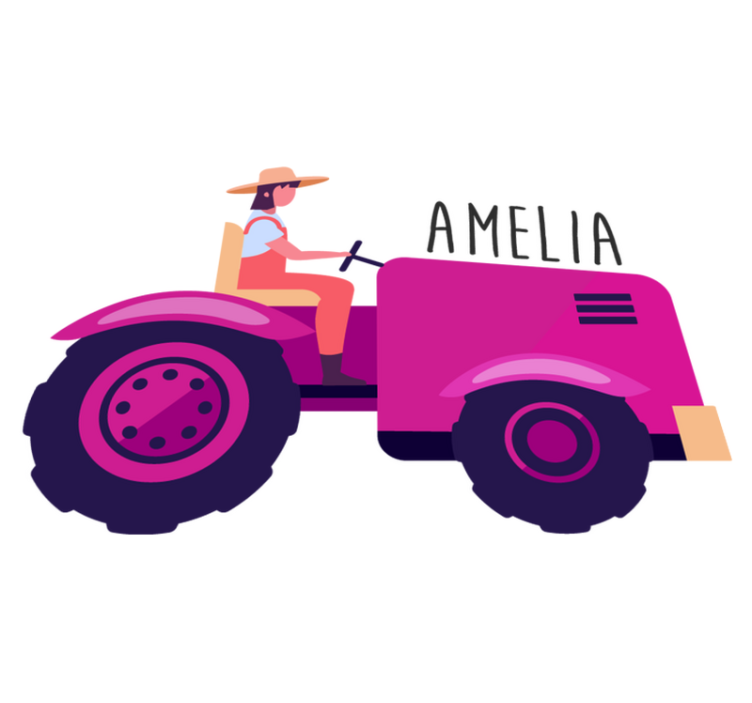 Gyvūnų vinilo kilimėlis asmeniniam traktoriui nuotykiui - „Tenstickers“