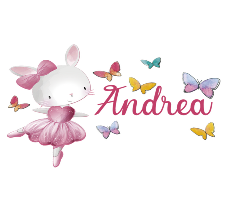 Gyvūnų vinilo kilimėlis šokanti mergaite - „Tenstickers“