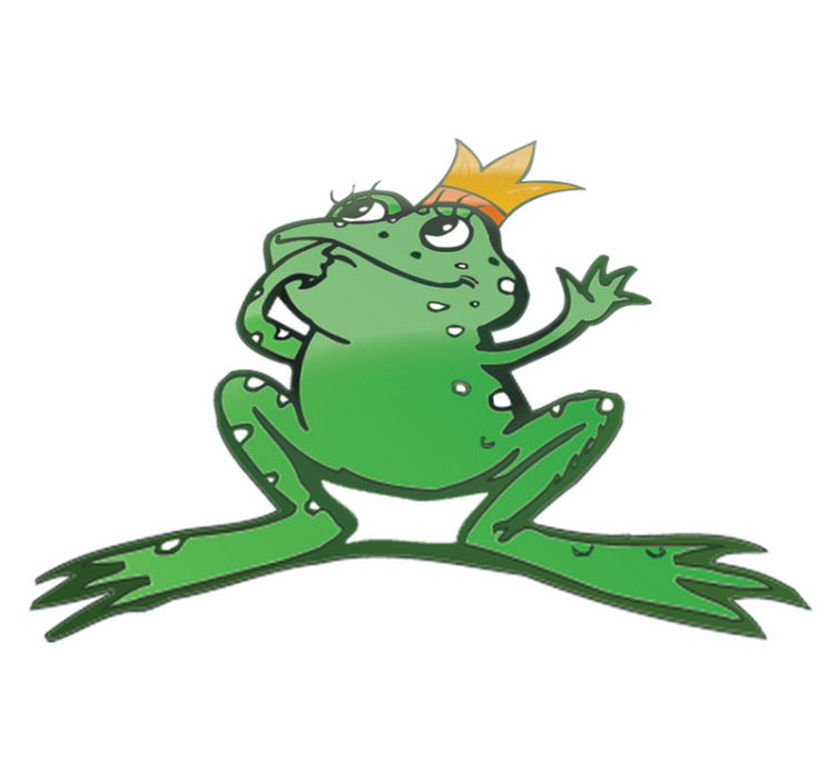 Gyvūnų vinilo kilimėlis karalienės varlės - „Tenstickers“