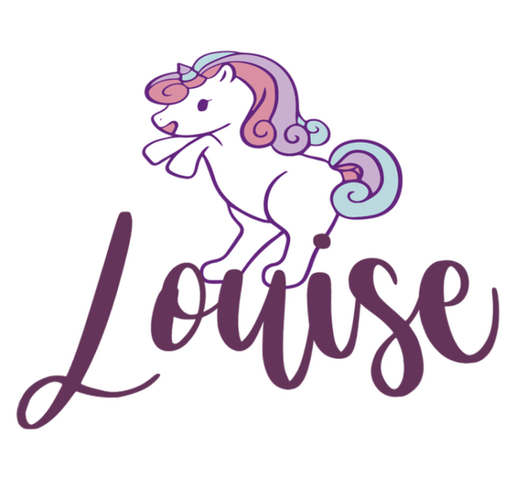 Juokingas mažas vienaragis gyvūnų vinilo kilimėlis - „Tenstickers“