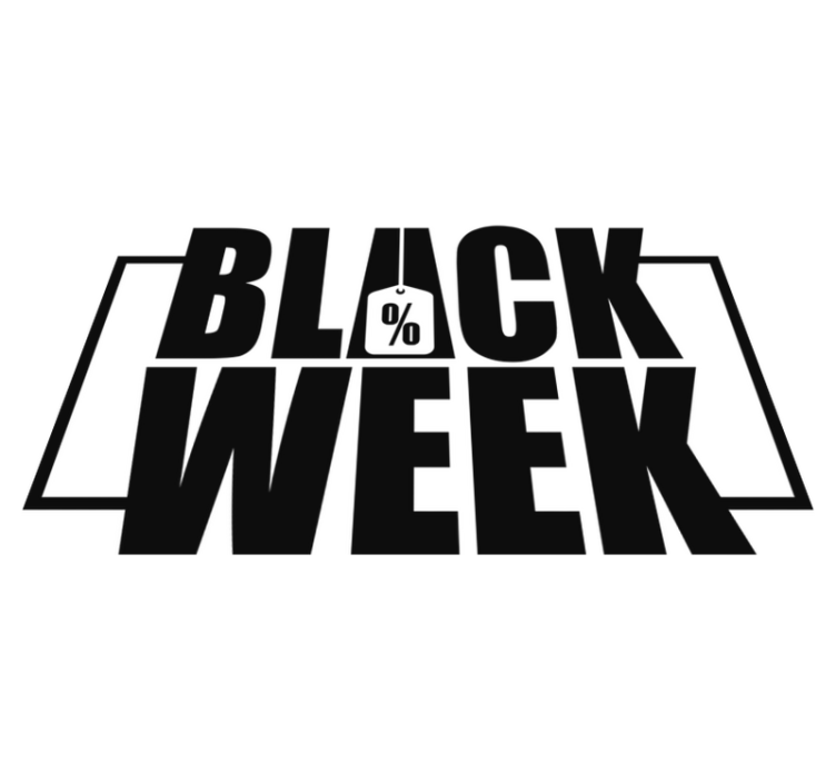 Black friday vinilo kilimėlis vitrinai - „Tenstickers“