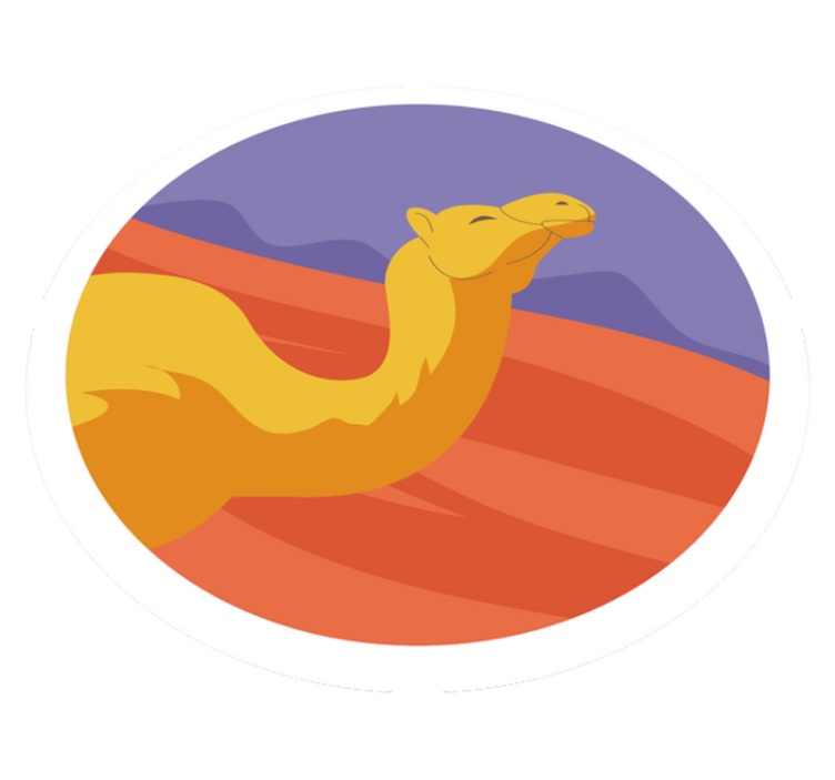 Gyvūnų vinilo kilimėlis dykumos gyvūnams - „Tenstickers“