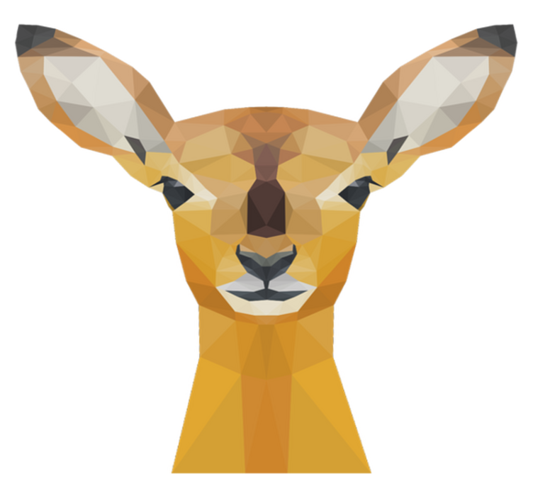 Gyvūnų vinilo kilimėlis elnias - „Tenstickers“