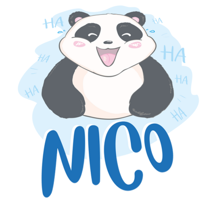 Gyvūnų vinilo kilimėlis nustebinta kūdikio panda - „Tenstickers“