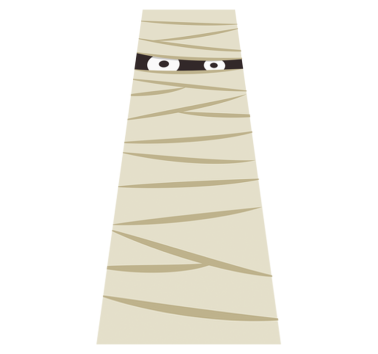 Halloween kilimėlis mumijos akys - „Tenstickers“