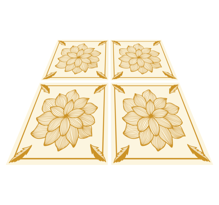 Gėlių rašto kilimėlis paisley raštu - „Tenstickers“