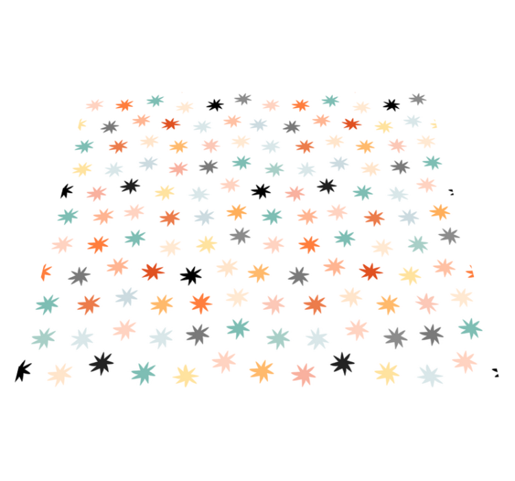 Žvaigždžių vinilinis kilimėlis geometrinėmis žvaigždėmis - „Tenstickers“