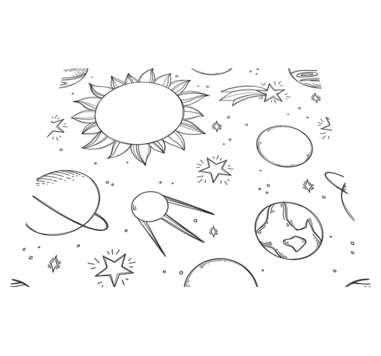 Žvaigždžių vinilinis kilimėlis vaikams - „Tenstickers“