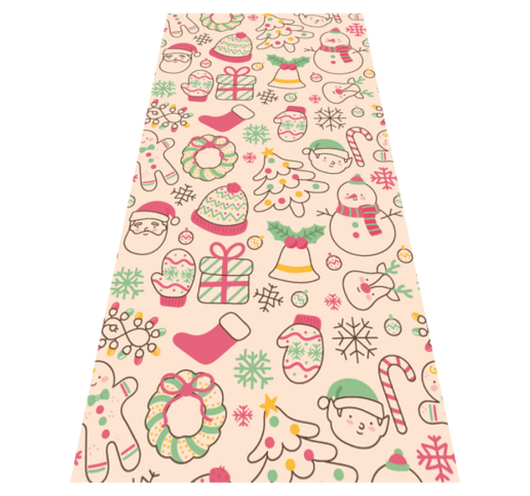 Kalėdinis kilimėlis su kalėdinėmis lemputėmis - „Tenstickers“