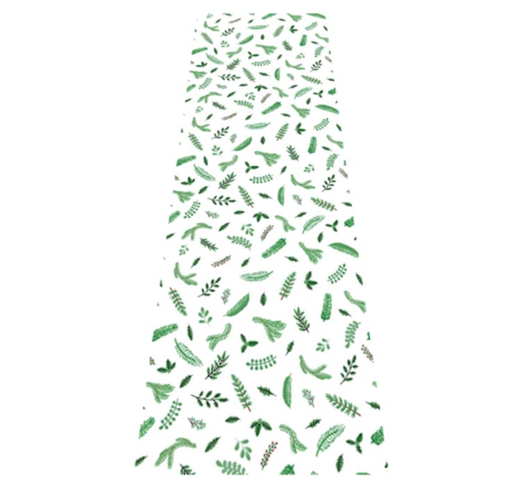 Kalėdinis kilimėlis su lapų raštu - „Tenstickers“