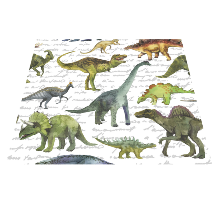 Vinilo kilimėlis miegamajam su realistiškais dinozaurais - „Tenstickers“
