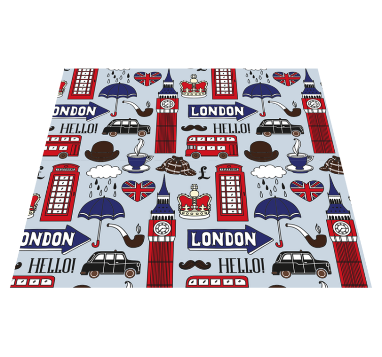 Vinilo kilimėlis miegamajam geriausia iš londono - „Tenstickers“