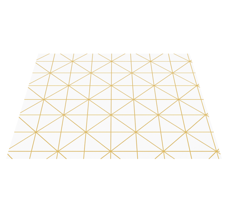 Vinilo kilimėlis miegamajam auksinė geometrinė forma - „Tenstickers“