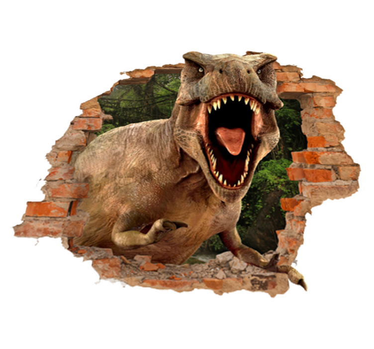 Vaikų vinilinė kilimėlė 3d t-rex - „Tenstickers“
