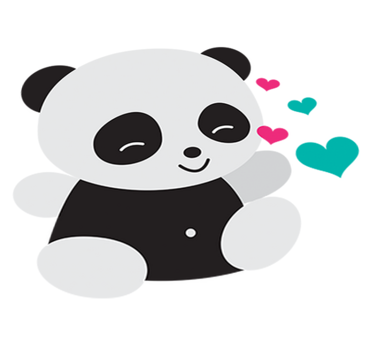 Vaikų vinilinė kilimėlė mielas lokys panda - „Tenstickers“
