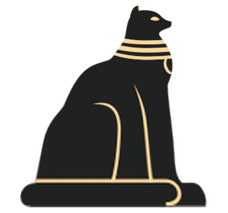 Vinilo kilimėlis miegamajam egipto katėms - „Tenstickers“