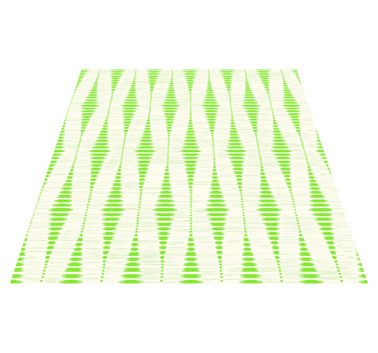 Geometrinis kilimas Žalias rabaul ikat - „Tenstickers“